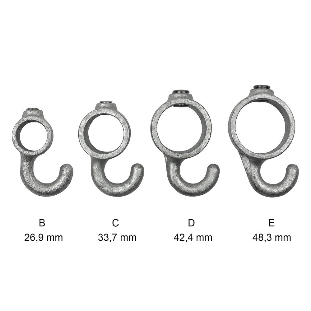 Doos Kapstokhaak-C / 33,7 mm (160 stuks)